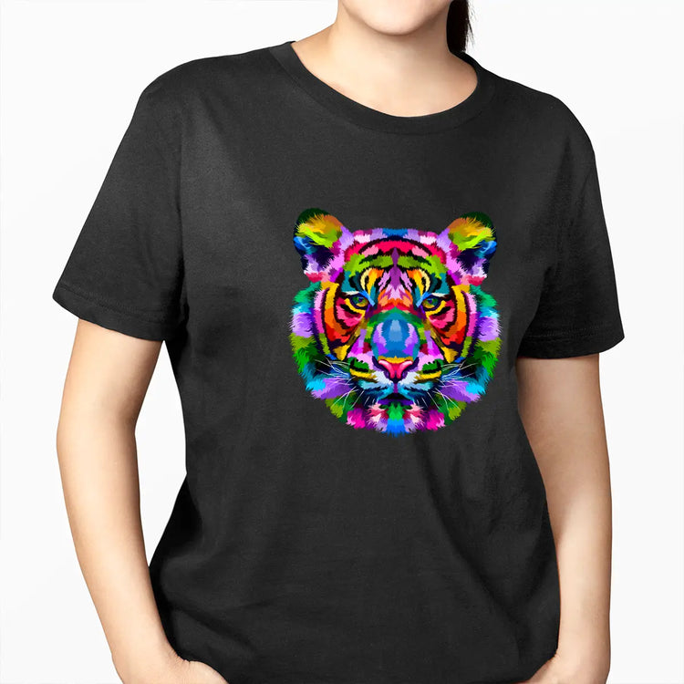 Pop Art Animals: poleras blancas y negras con diseño | Telapinto.cl