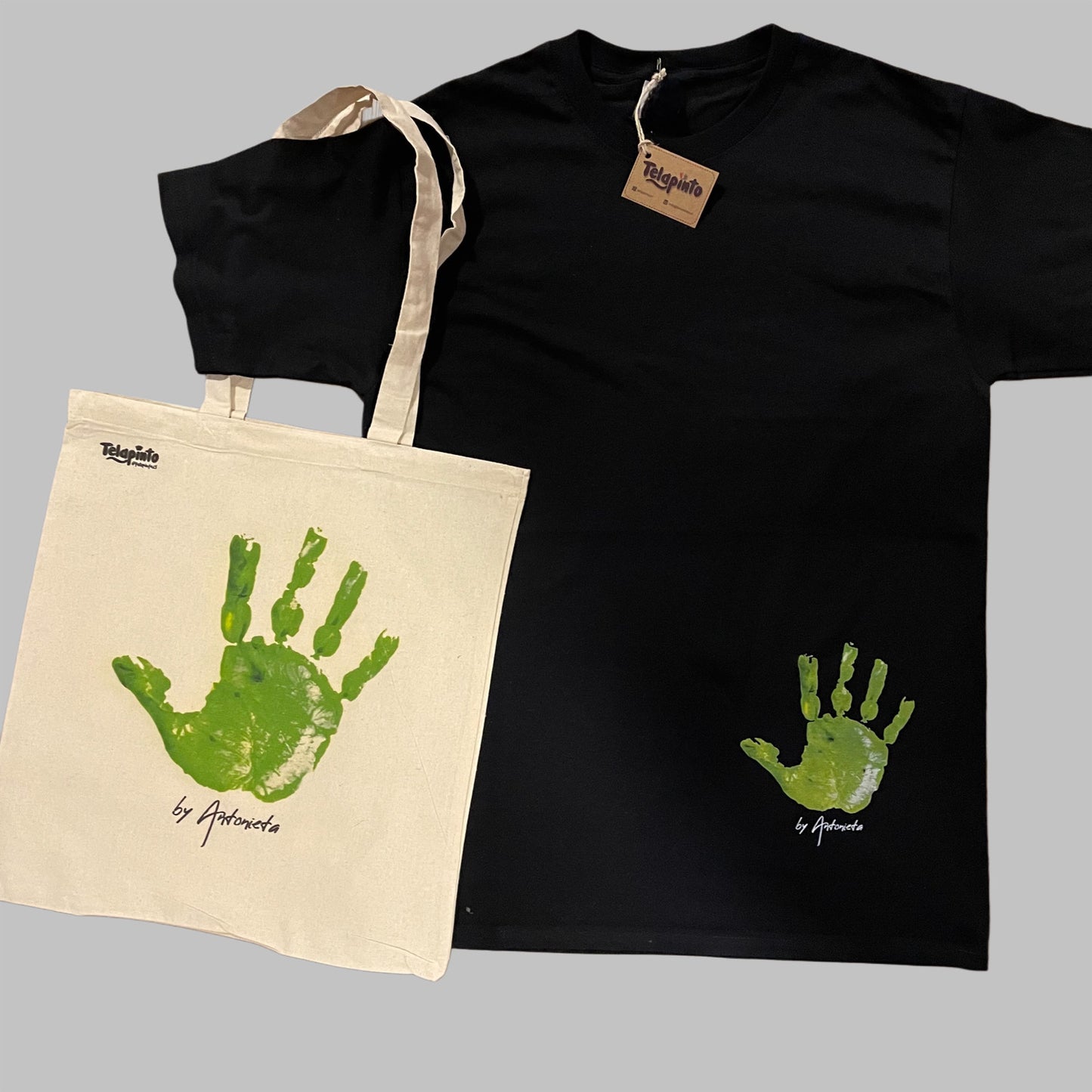 Pack Polera + Totebag Personalizada Dibujo