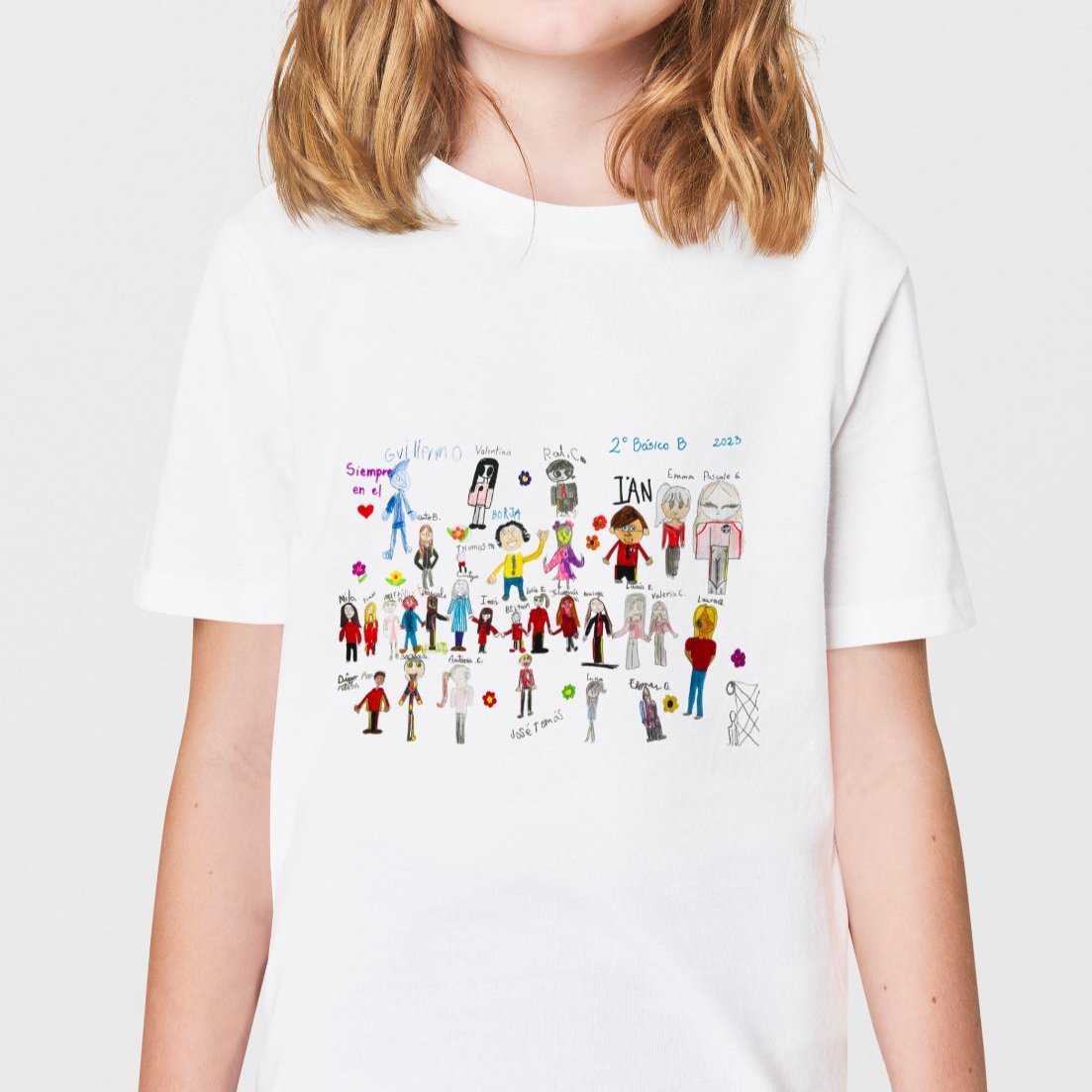 Polera Personalizada Dibujo Regalo Profe - Despedida Alumno