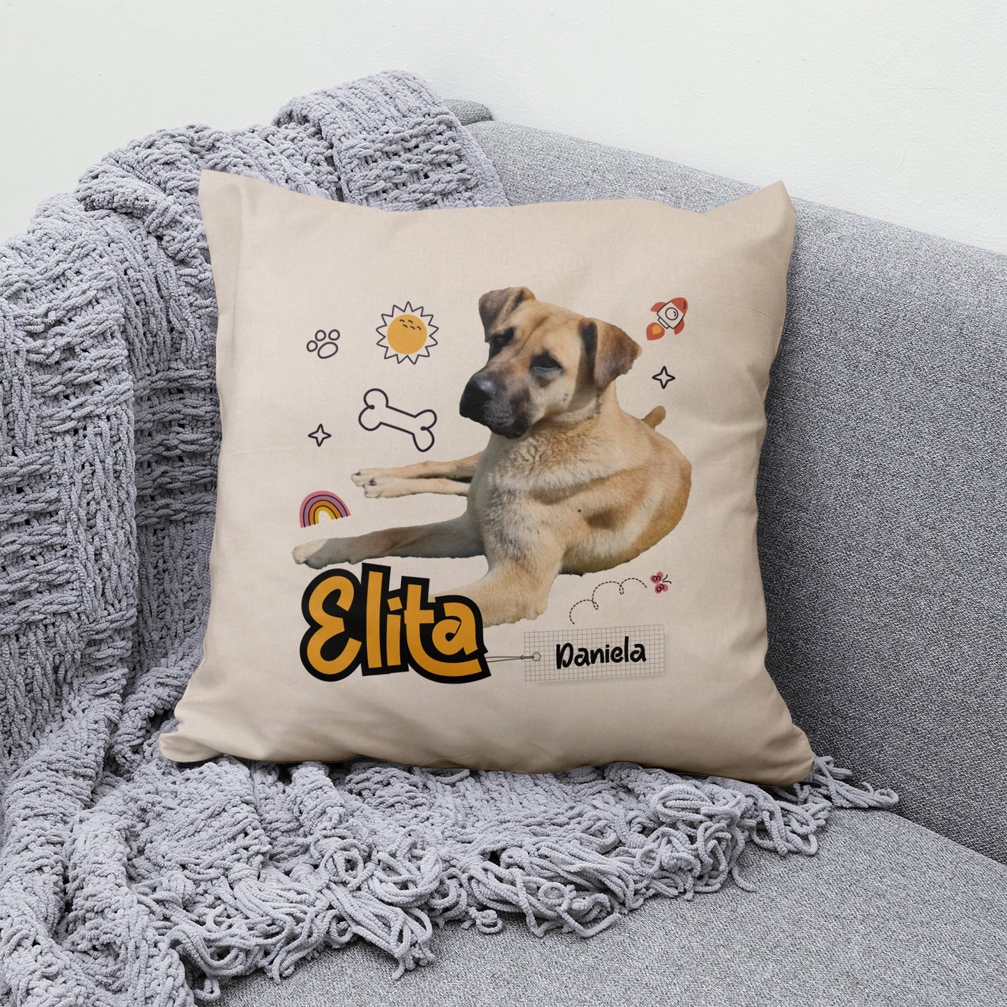 Funda Cojín Personalizado Mascota