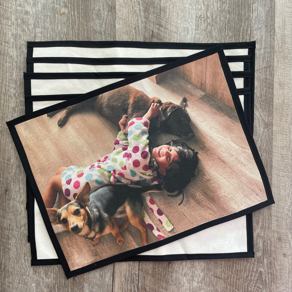 Set Individuales Estampados Personalizados Dibujo