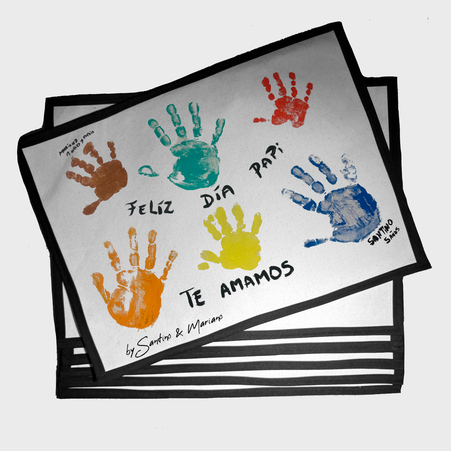Set Individuales Estampados Personalizados Dibujo