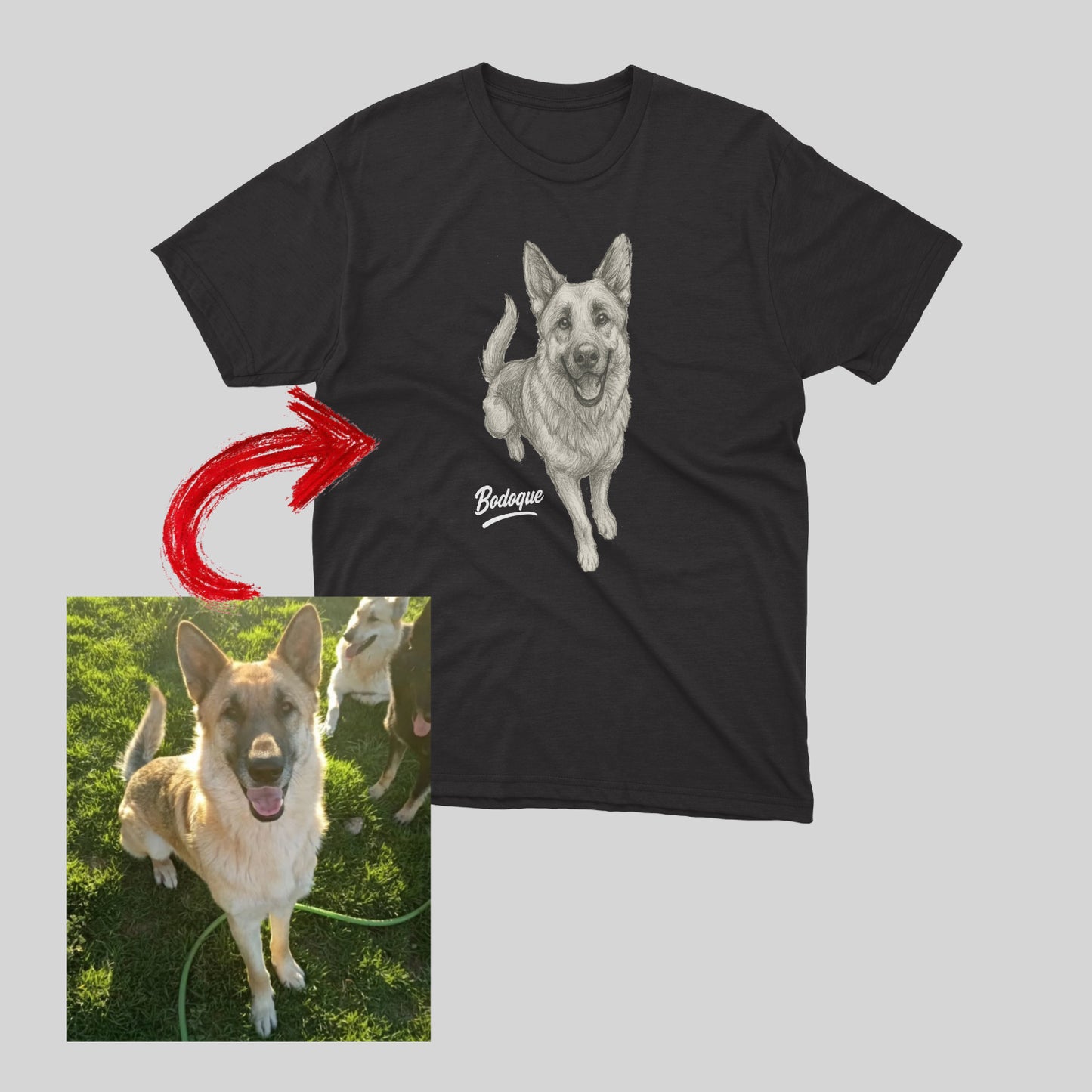 Polera Personalizada Mascota Dibujo
