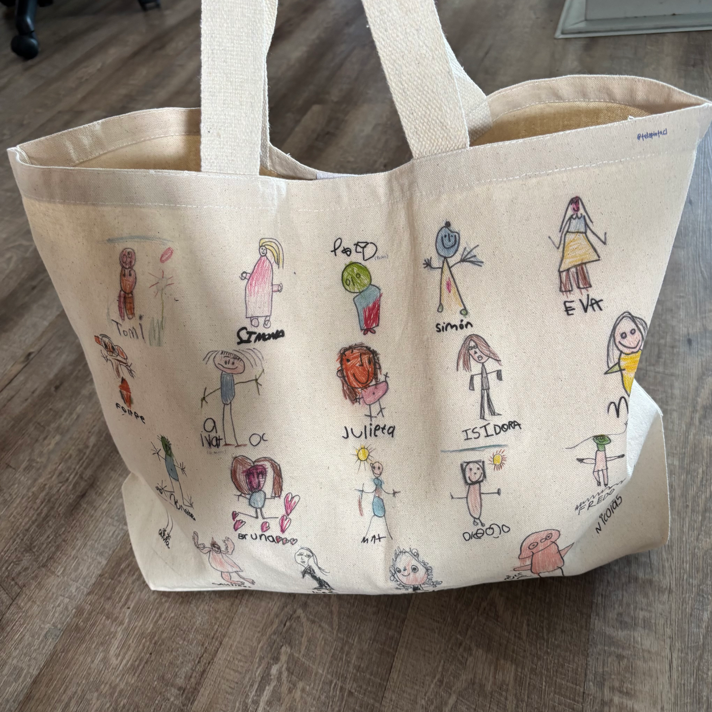Bolso Tote Bag Extra Grande Personalizado Dibujos