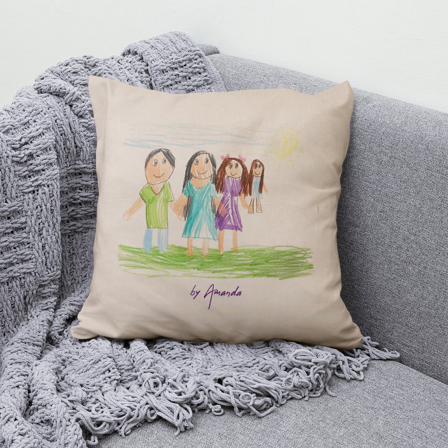 Funda Cojín Personalizado Dibujo