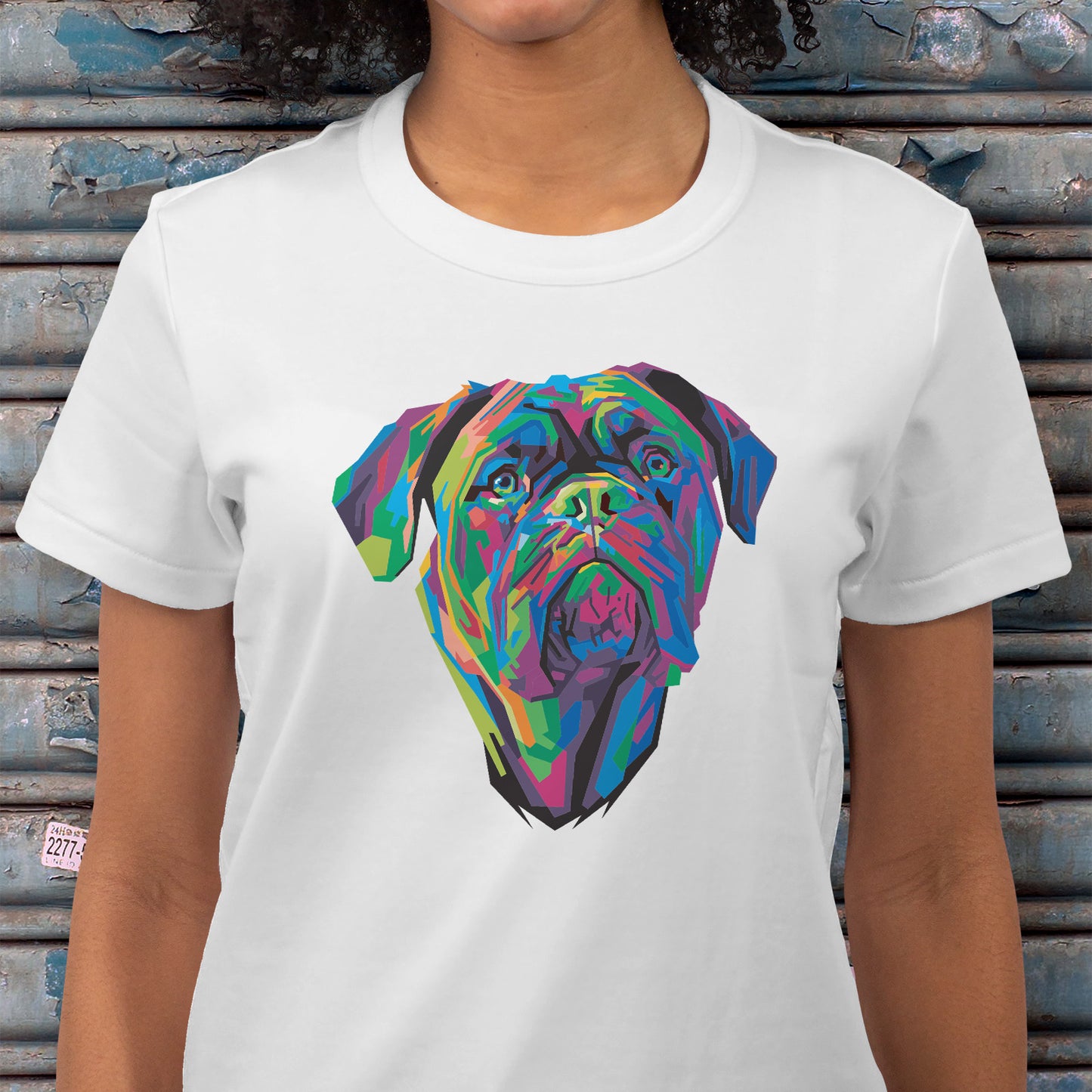 Polera Estampada Perro Dogo Popart