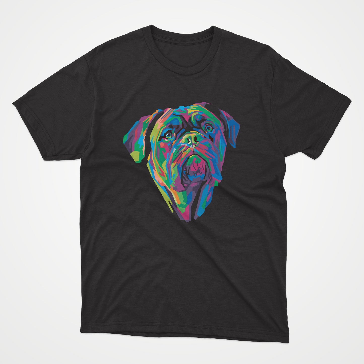 Polera Estampada Perro Dogo Popart