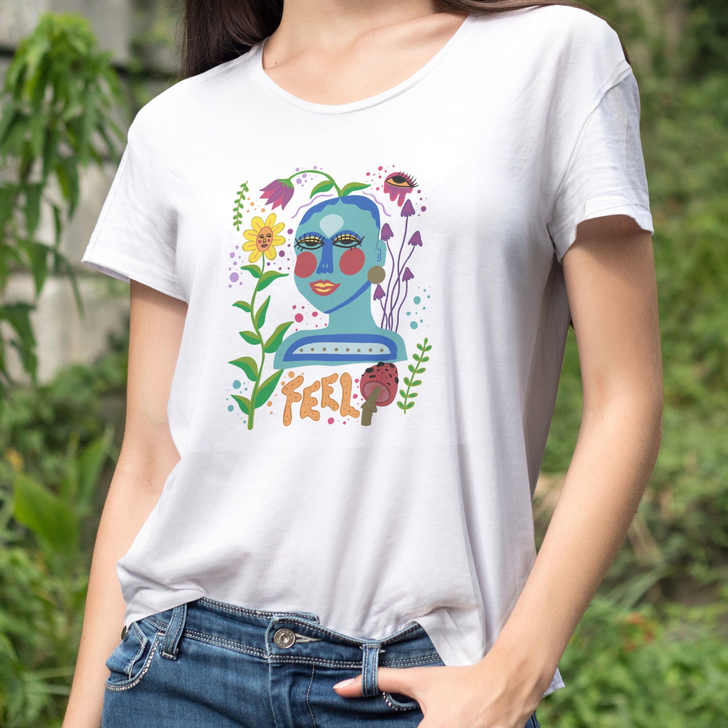 Polera Ilustración Feel