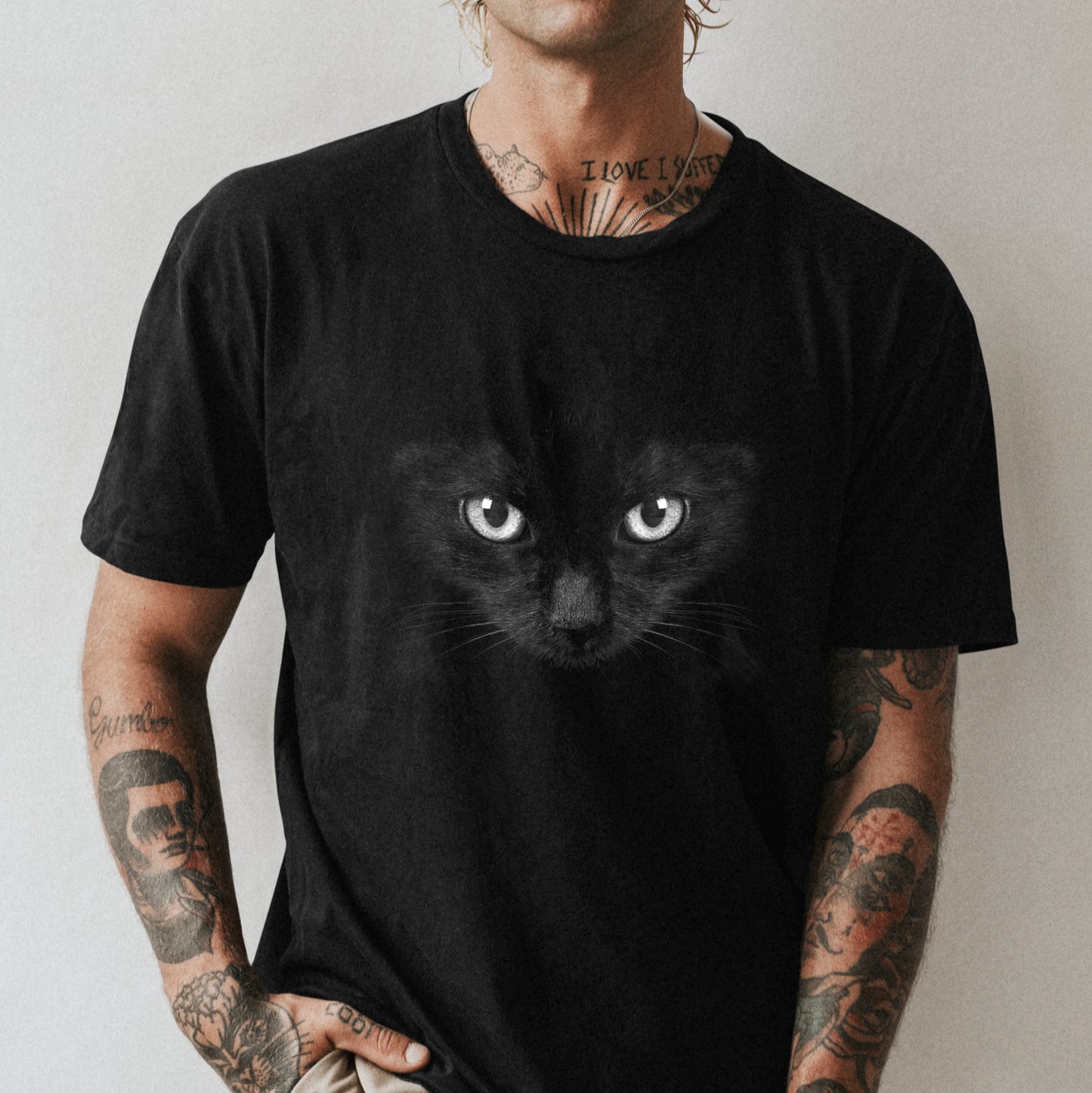 Polera Estampada Gato Negro 3