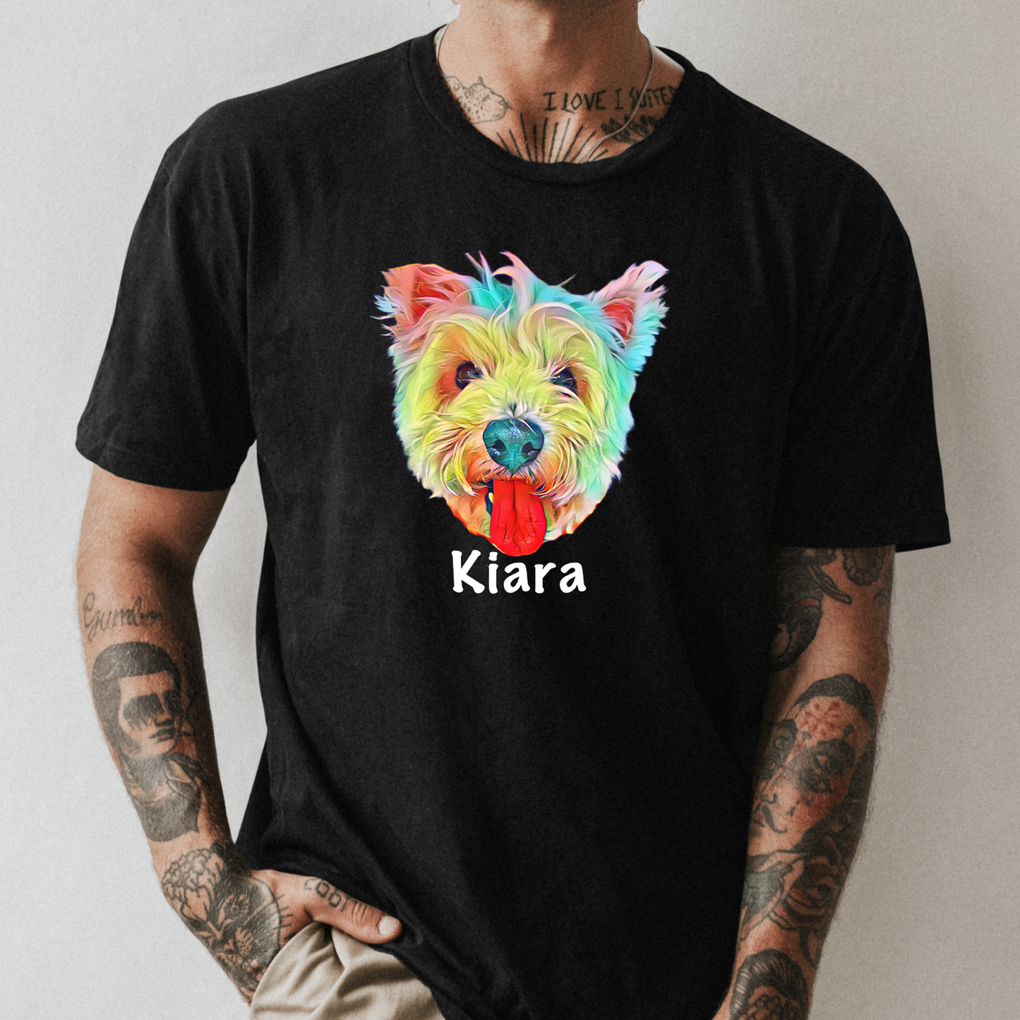 Polera Personalizada Mascota Colores