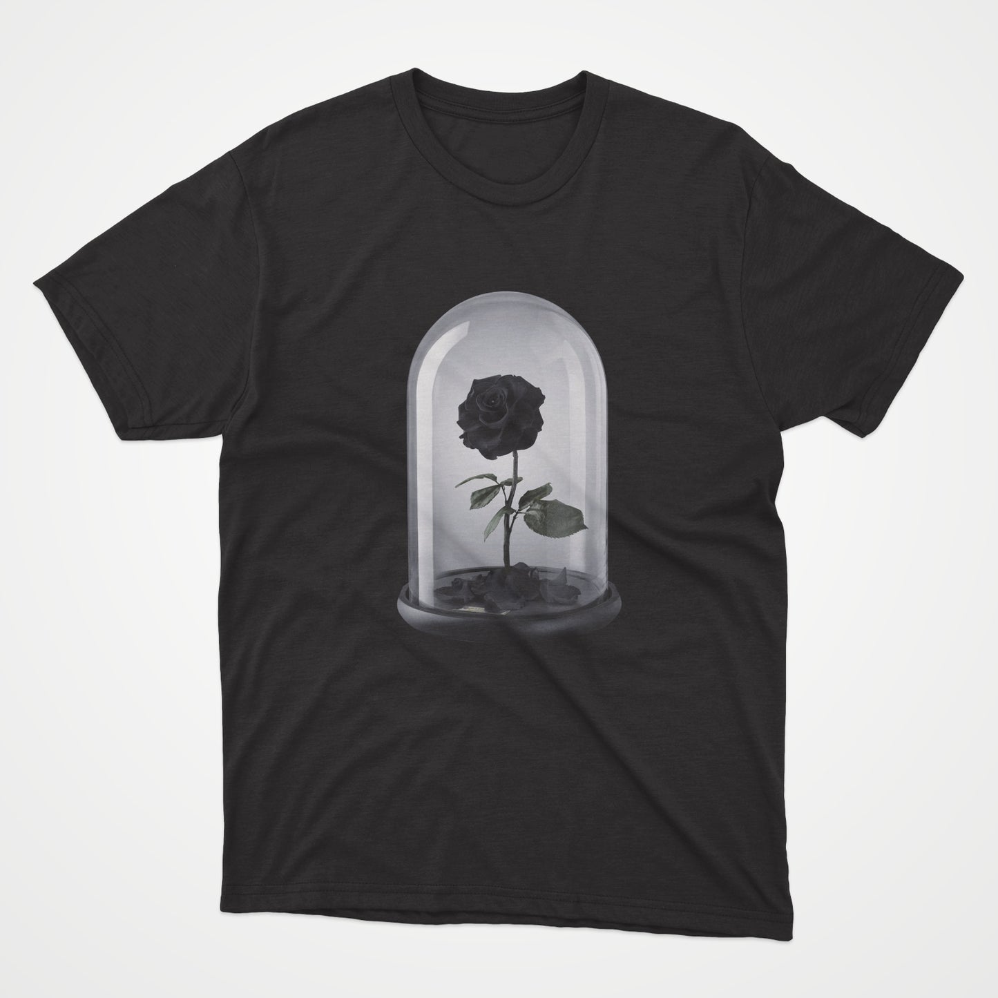 Polera Estampada Rosa Negra