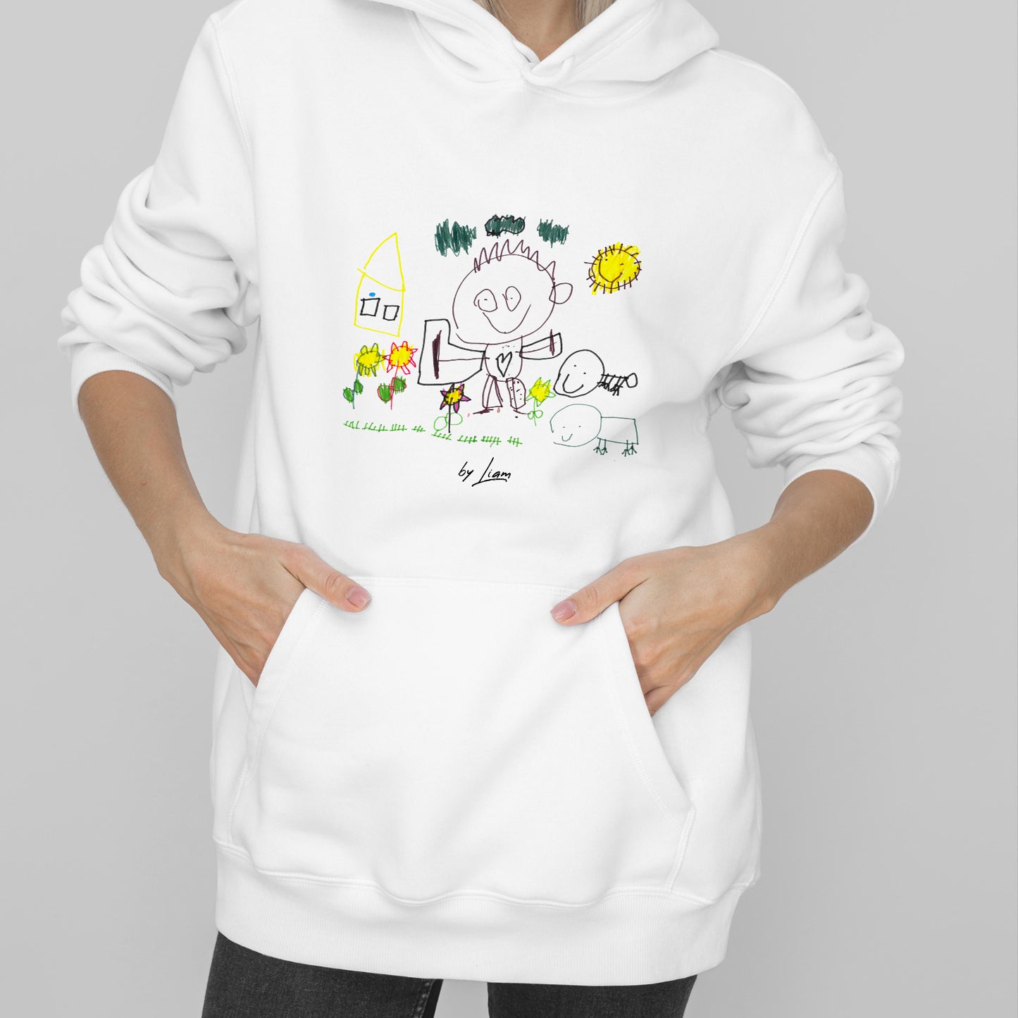 Polerón Personalizado Blanco Dibujo