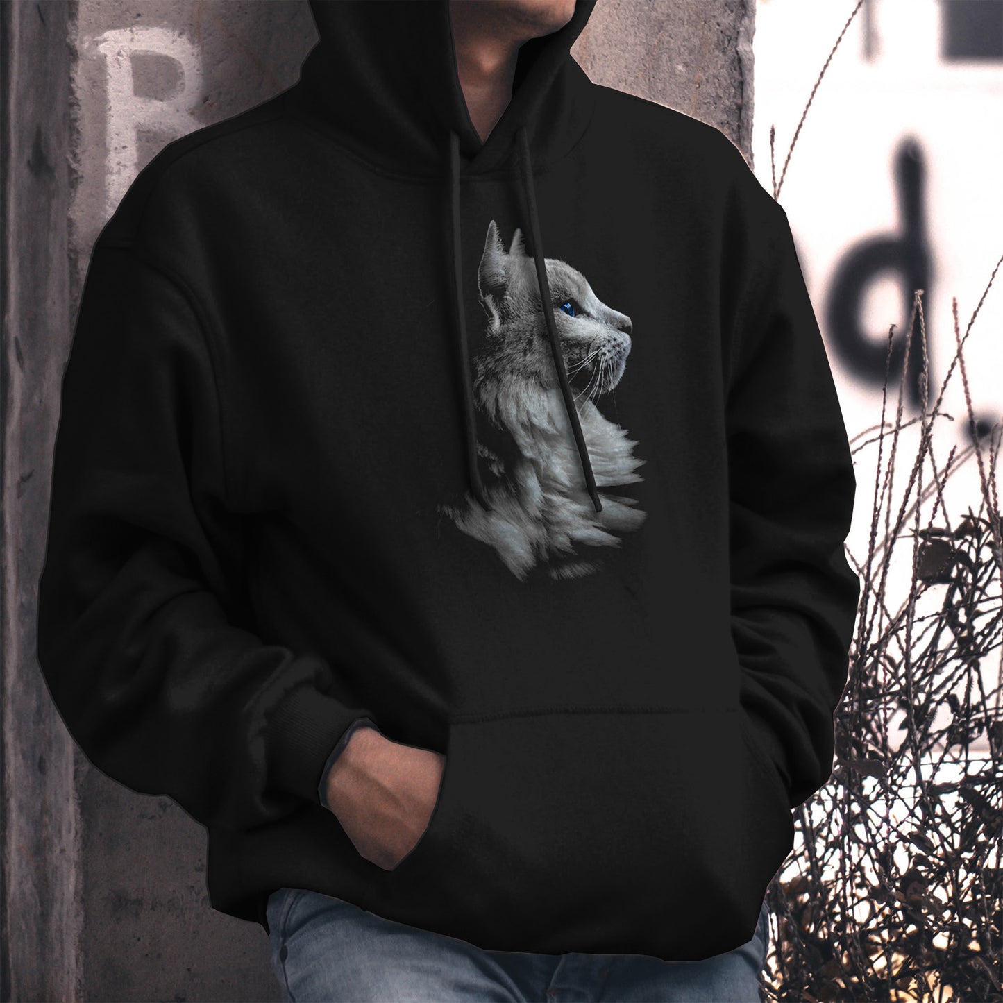 Polerón Estampado Gato Negro 2