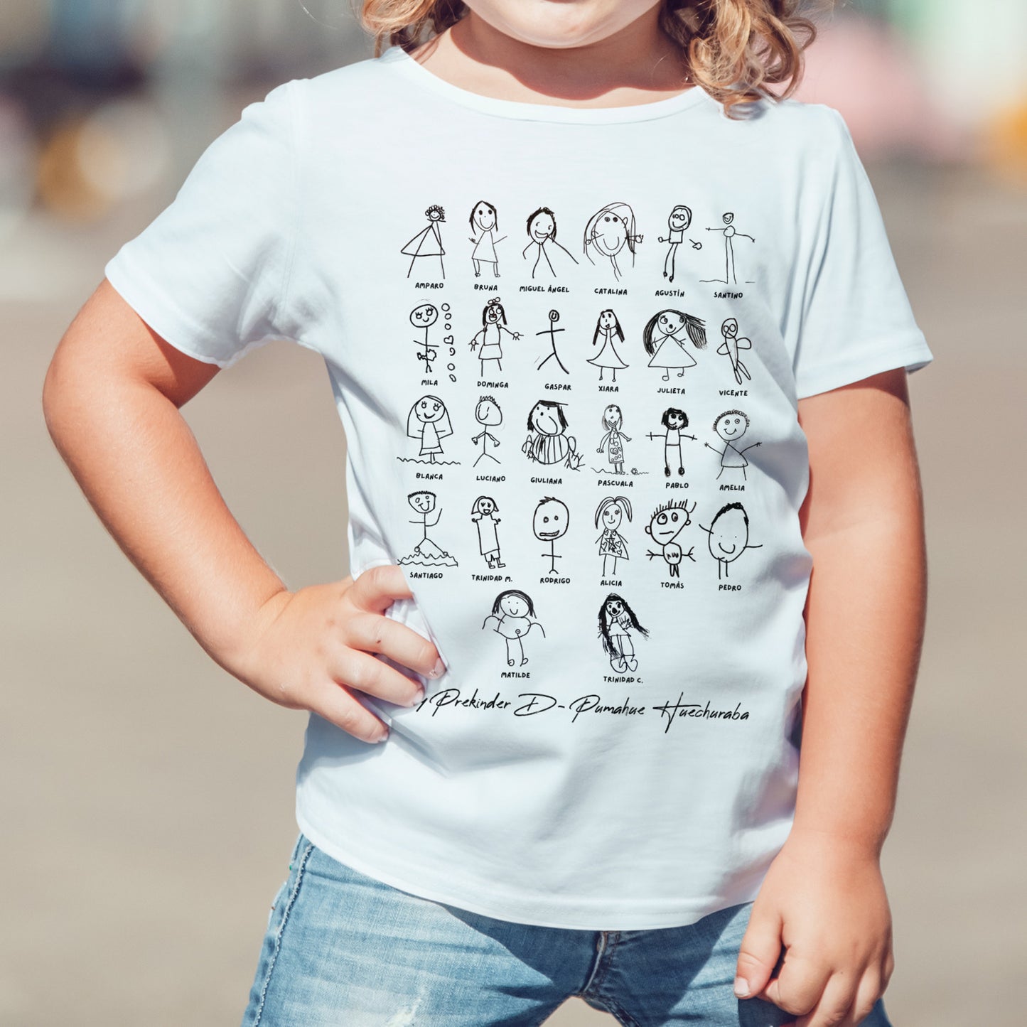Polera Personalizada Dibujo Regalo Profe - Despedida Alumno