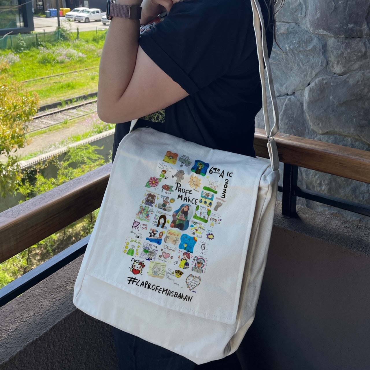Morral Personalizado Dibujo Regalo profe