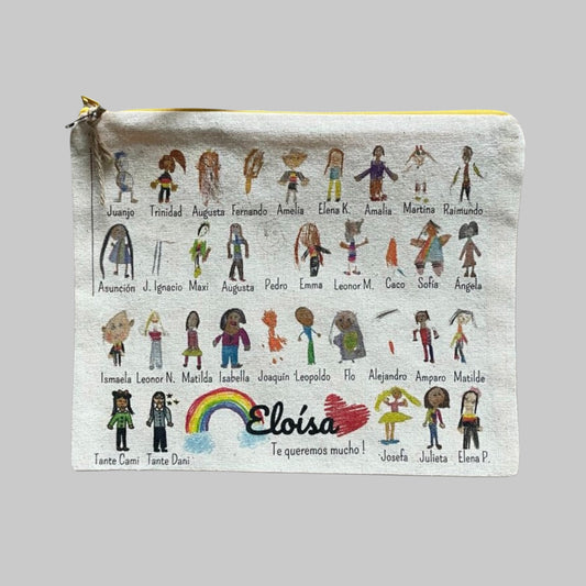 Estuche Personalizado Dibujo Regalo Fin De Año Escolar (c/u para pedidos sobre 20 unidades)