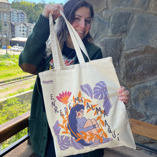 Tote Bag Ilustración Enrede Mi Alma