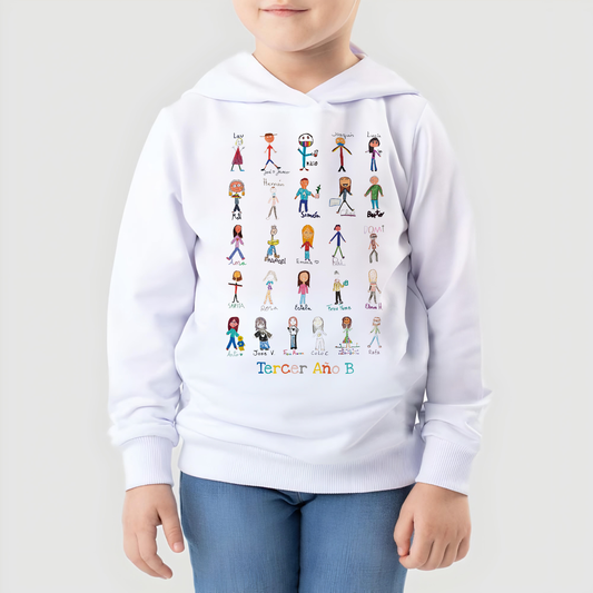 Polerón  Personalizado Regalo Fin De Año Escolar ( c/u para pedidos sobre 20 unidades)