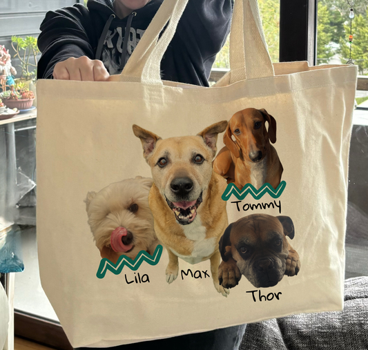 Bolso Tote Bag Personalizado Extra Grande Mascota