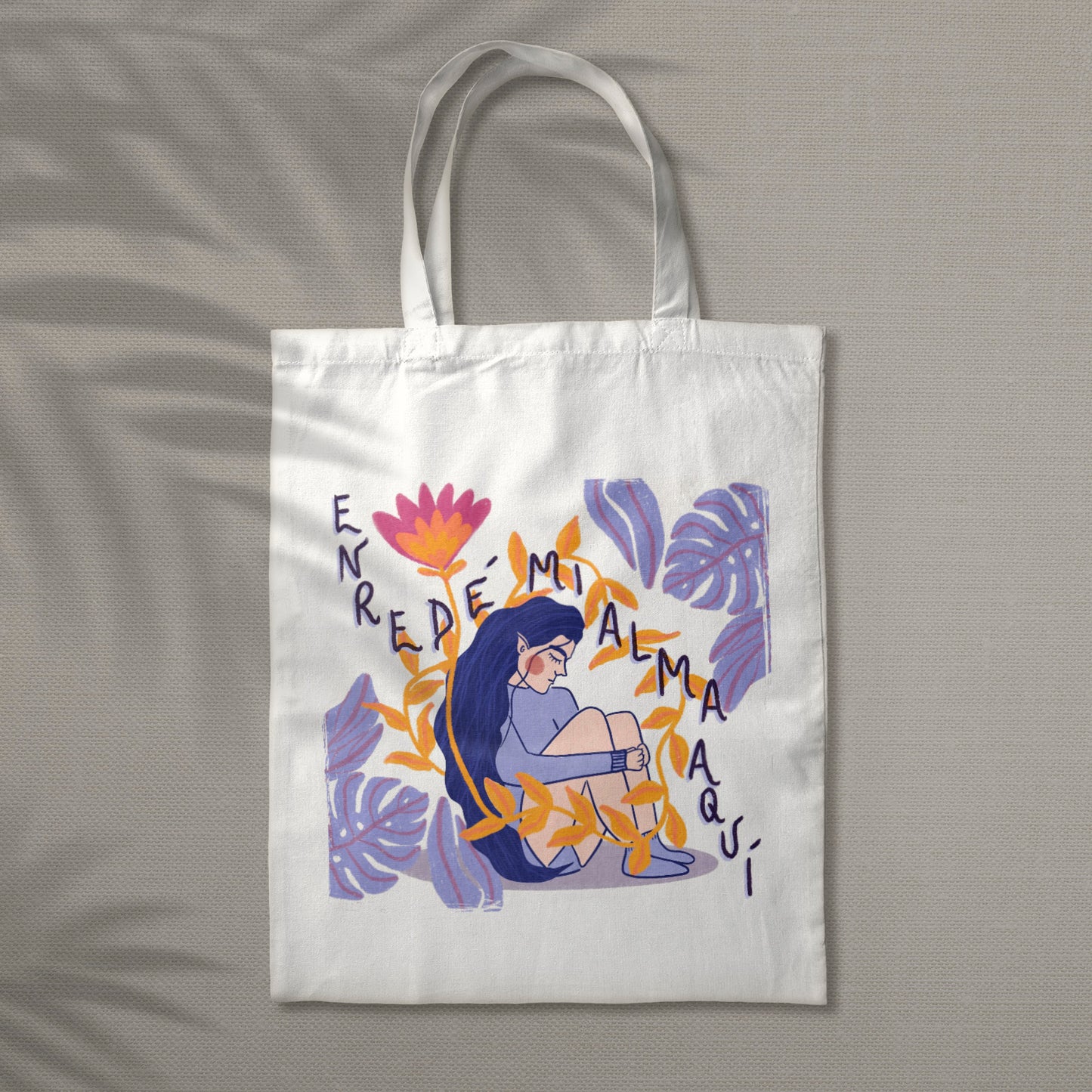 Tote Bag Ilustración Enrede Mi Alma