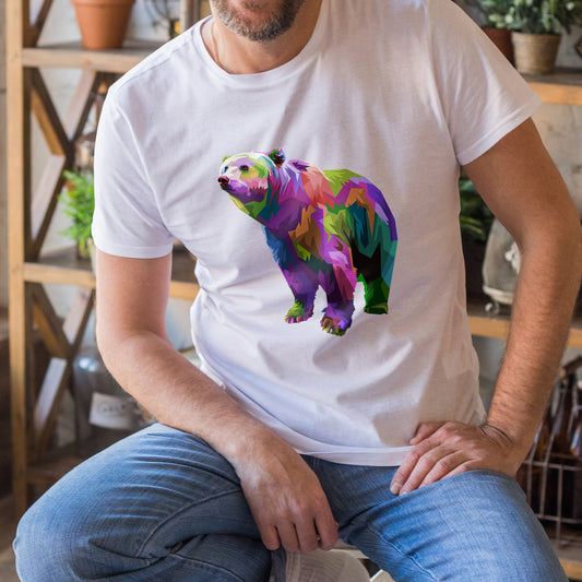 Polera Estampada Oso Popart