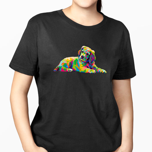 Polera Estampada Cachorro Golden Popart