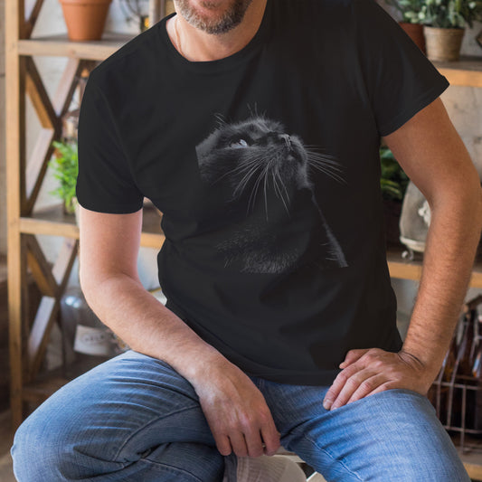 Polera Estampada Gato negro 1