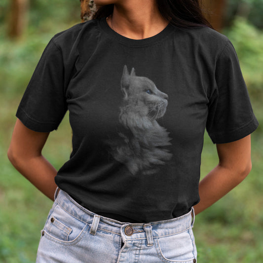 Polera Estampada Gato Negro 2