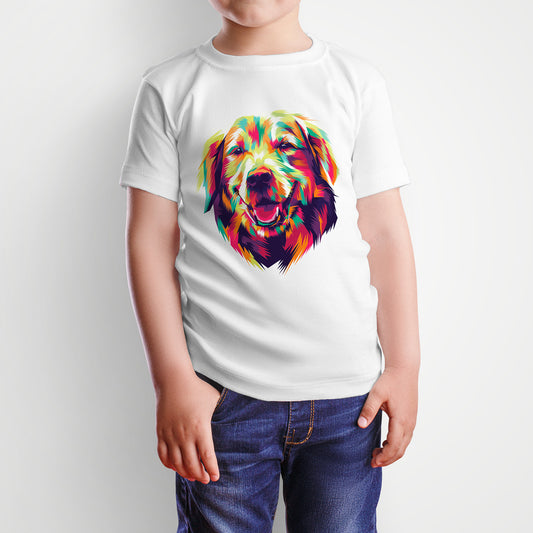 Polera Estampada Perro Golden 2 Popart