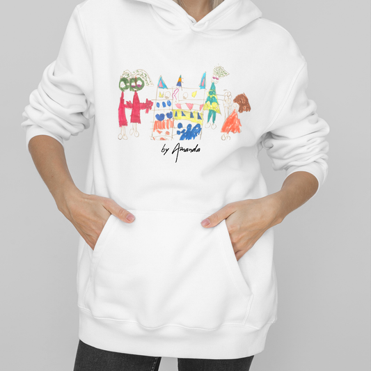 Polerón Personalizado Blanco Dibujo