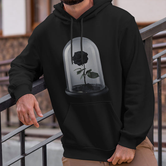 Polerón Estampado Rosa Negra